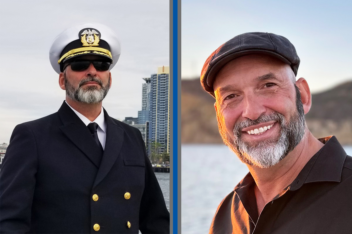 dual photo of captain john